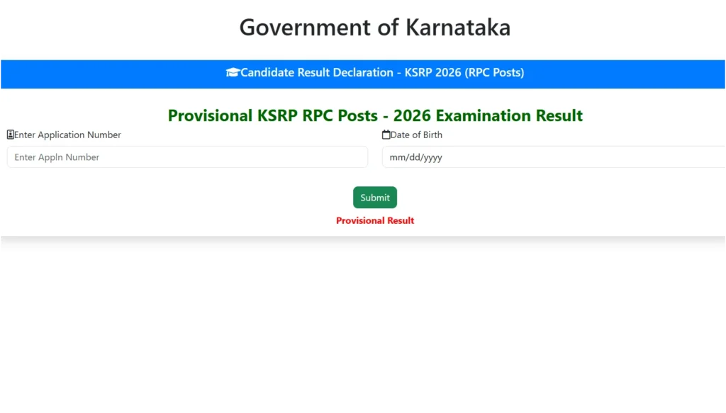 KSRP Police Constable Result 2026 Out, Download Special Reserve Police Constable Provisional Result PDF 1 KSRP Police Constable Result 2026 Out, Download Special Reserve Police Constable Provisional Result PDF