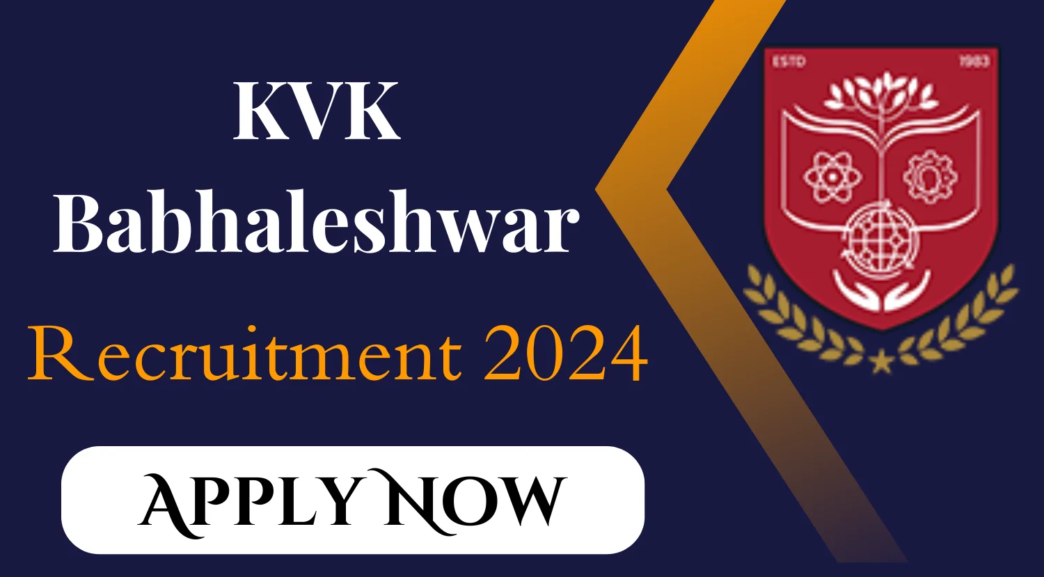 KVK Babhaleshwar Sr Scientist Head Subject Matter Specialist Tractor Driver Recruitment 2024