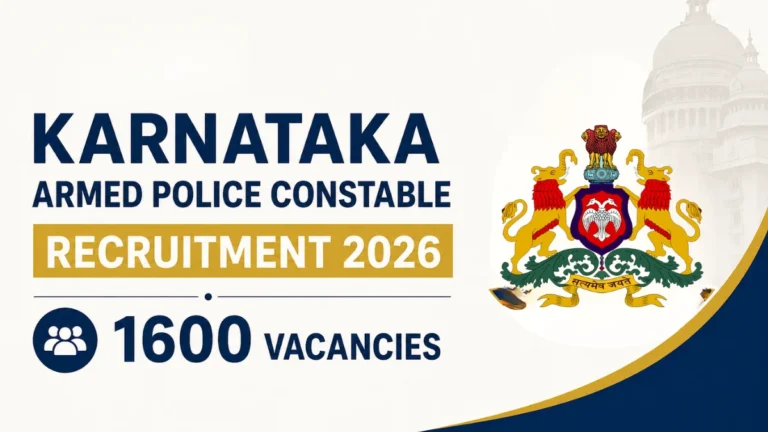 KSP Armed Police Constable Kannada Language Test 2026 Date Out for 1600 CAR/DAR Vacancies 17 Karnataka Armed Police Constable Recruitment 2026
