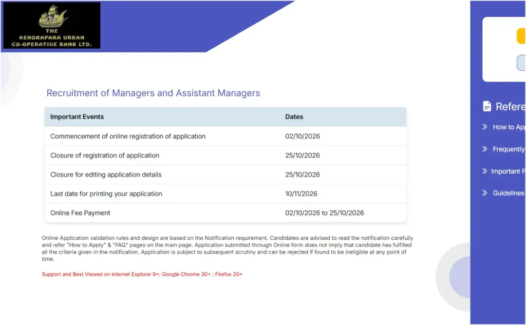 Kendrapara UCB Bank Recruitment 2026 Out for Manager & Asst. Manager Posts, Apply Online at kendraparaucb.bank.in 1 Kendrapara UCB Bank Recruitment 2026