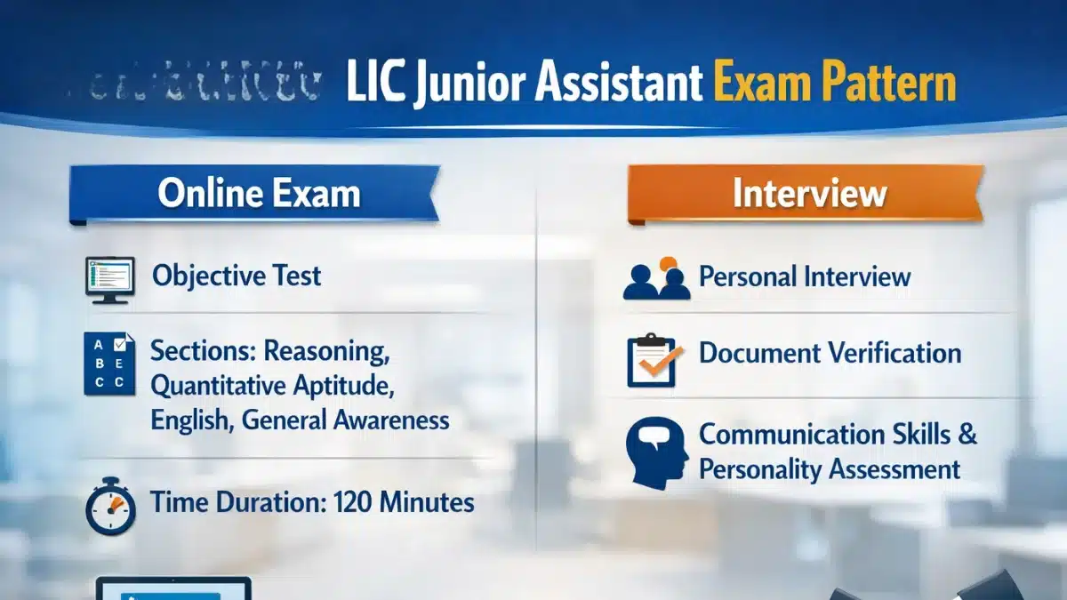 Lic Pattern LIC HFL Junior Assistant Exam Pattern: Online Exam & Interview
