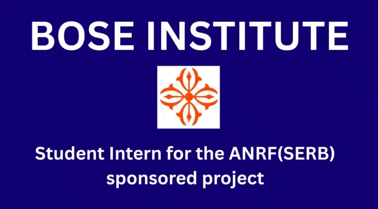 Life Science Openings at Bose Institute | Student Intern Requires at बसुविज्ञान मंविर 25 Life Science Openings at Bose Institute | Student Intern Requires at बसुविज्ञान मंविर