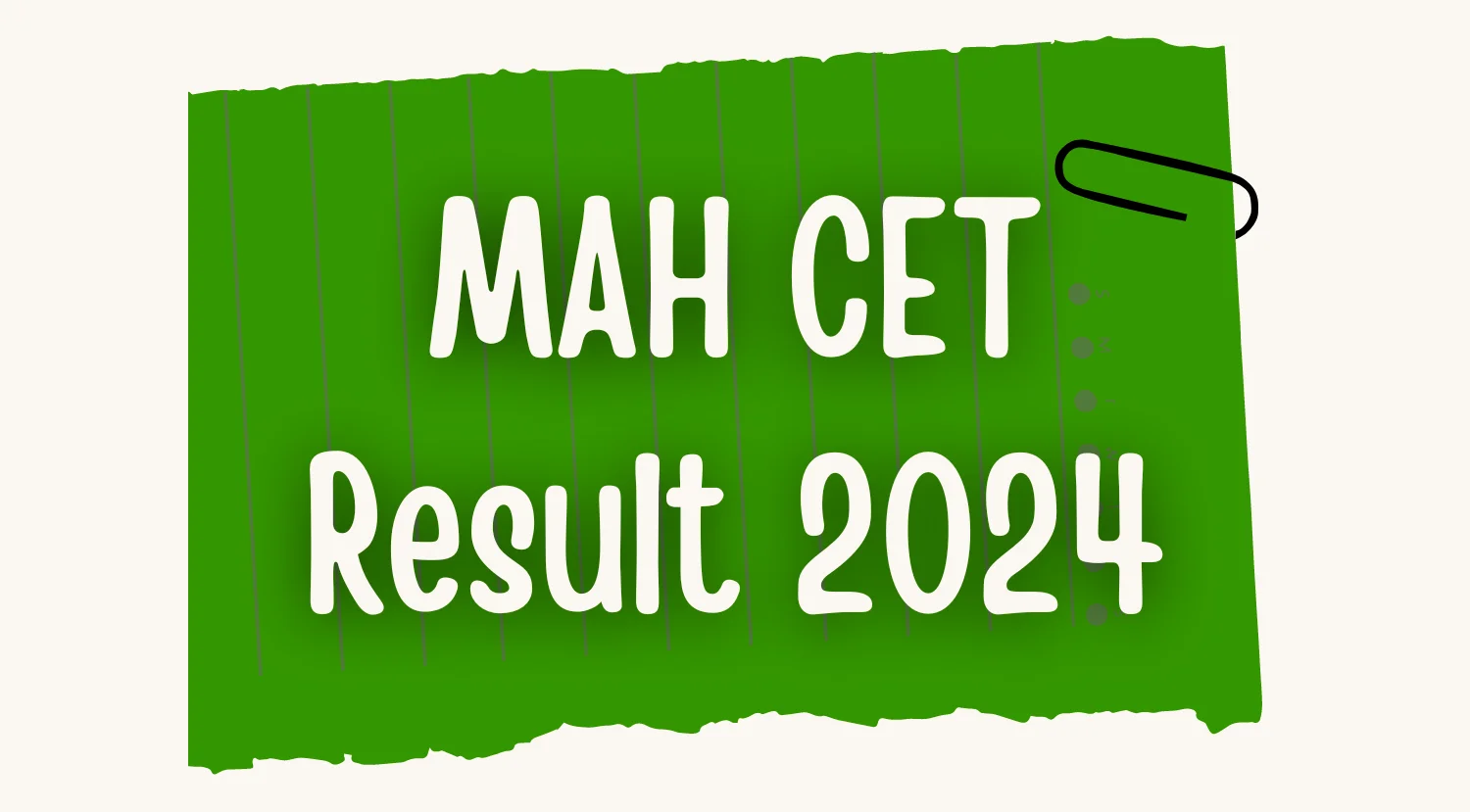 MAH CET Result 2024