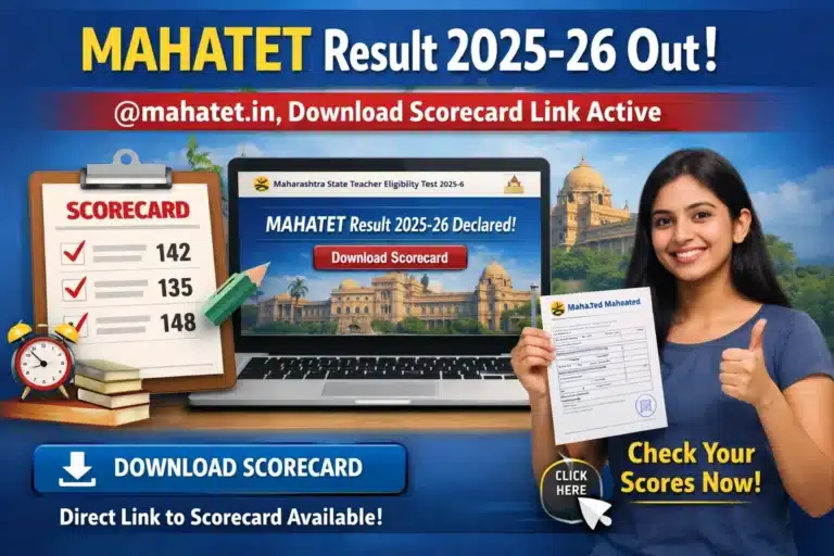 MAHATET Result 2025-26 Out @mahatet.in, Download Scorecard Link Active 8 MAHATET Result 2025-26