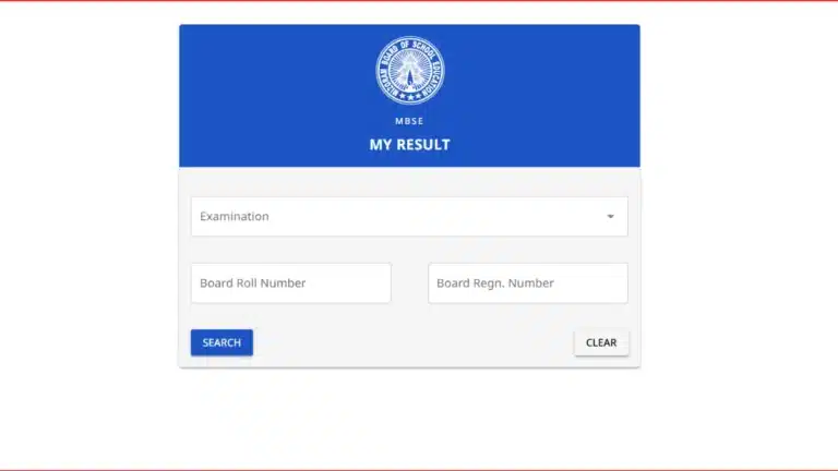 MBSE HSSLC Result 2026 at mbse.edu.in, Mizoram Class 12 Marks 31 MBSE HSSLC Result