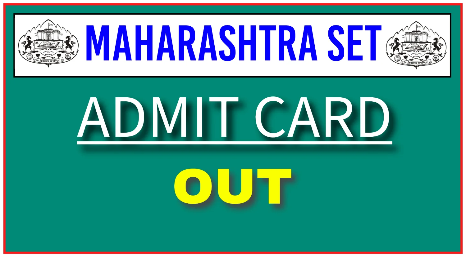 MH SET Admit Card 2024 Out