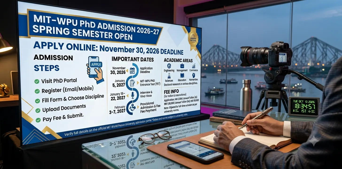 MIT-WPU PhD Admission 2026-27: Registration Process & Last Date 1 MIT-WPU PhD Admission 2026-27 Registration Process & Last Date