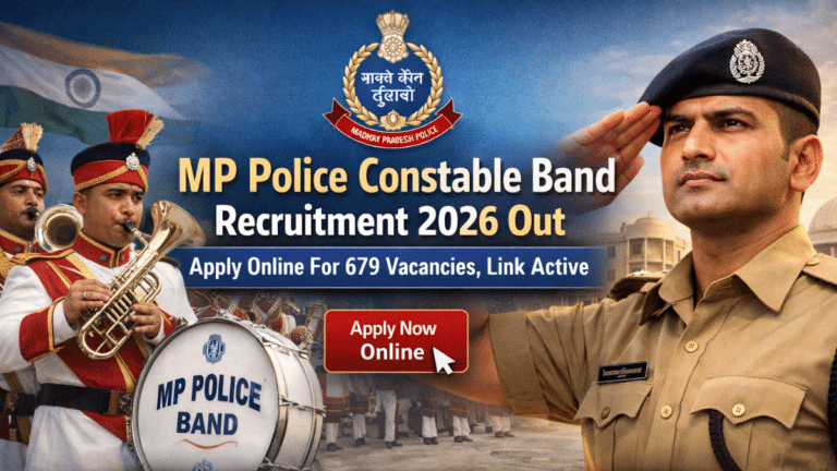 MP Police Constable Band Recruitment 2026 Out, Apply Online For 679 Vacancies, Link Active 5 MP Police Constable Band Recruitment 2026