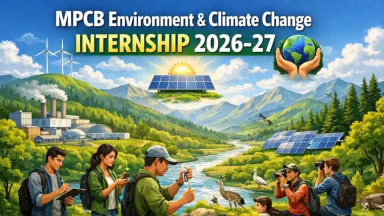 MPCB Environment and Climate Change Internship 2026-27 Notification Out for 25 Intern Vacancies