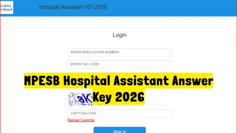 MPESB Hospital Assistant Answer Key 2026 Out at mpesb.gov.in, Find Online Question/Answer Objection Link 13 MPESB Hospital Assistant Answer Key 2026