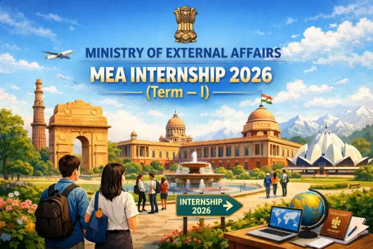 MEA Internship 2026 (Term – I) Registration Begins form 10th Feb, Check Eligibility, Selection, Intake and duration 19 Ministry of External MEA Affairs Internship 2026