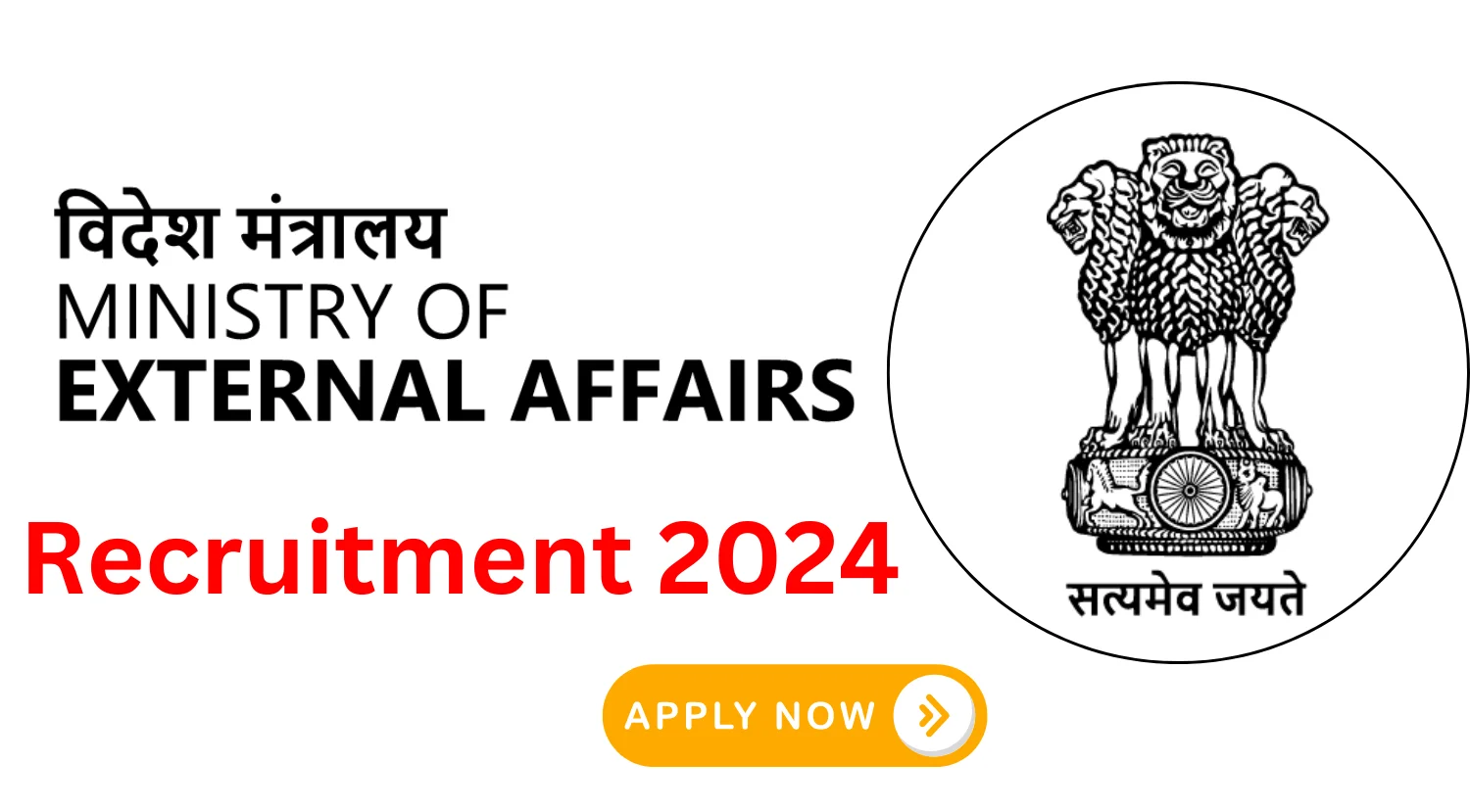 Ministry of External Affairs Recruitment 2024