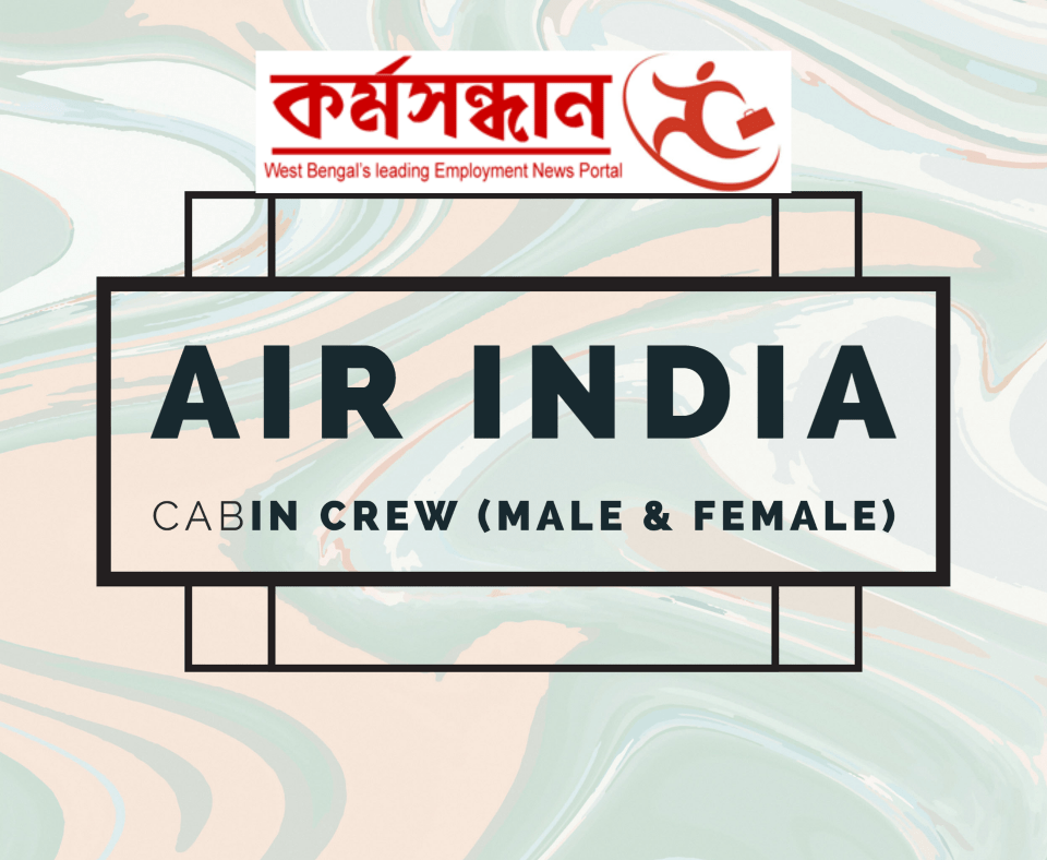 Air India invites applications from Indian Nationals for filling up the online application forms for the Post of Cabin Crew. Eligible and interested candidates can apply through the link given below.