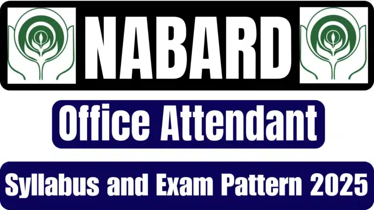NABARD Office Attendant Syllabus and Exam Pattern 2025 39 NABARD Office Attendant Syllabus and Exam Pattern 2025