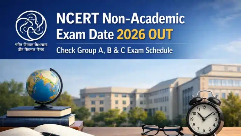 NCERT Non-Academic Exam Date 2026 OUT, Check Group A, B & C Exam Schedule 36 NCERT Non-Academic Exam Date 2026 OUT Check Group A B C Exam Schedule
