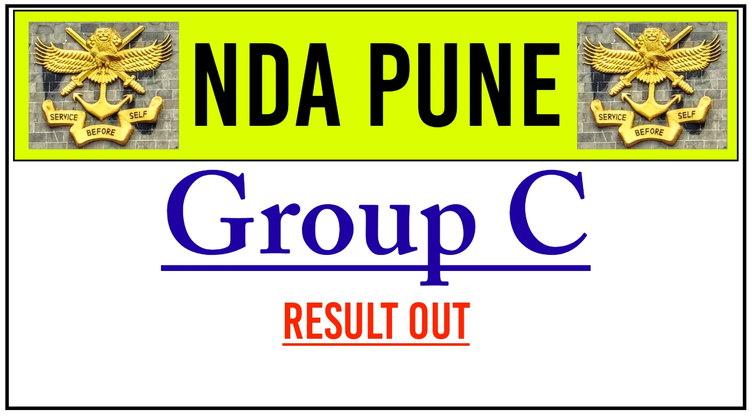NDA Pune Group C Result 2024 Out
