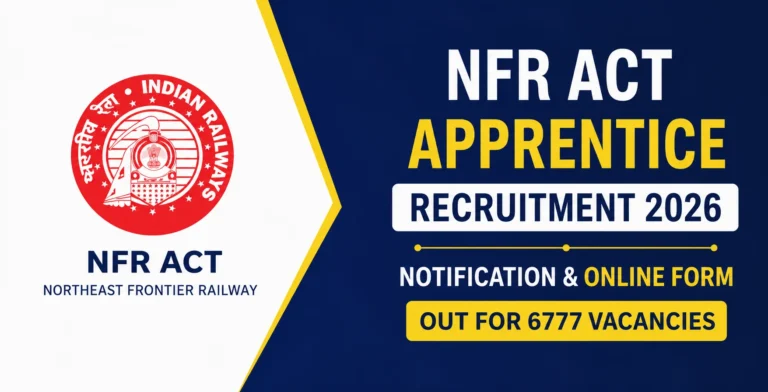 NFR Act Apprentice Recruitment 2026 Notification & Online Form Out for 6777 Vacancies 36 NFR Act Apprentice Recruitment 2026 Notification & Online Form Out for 6777 Vacancies