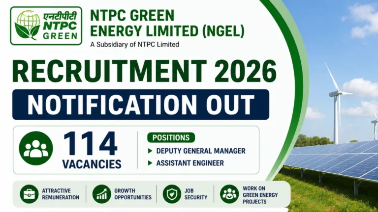 NGEL Recruitment 2026 Registration Begins for 114 Assistant Engineer & DGM Posts, Opportunity at NTPC Green Energy Limited 15 NGEL Recruitment 2026 for DGM & Assistant Engineer, Opportunity at NTPC Green Energy Limited