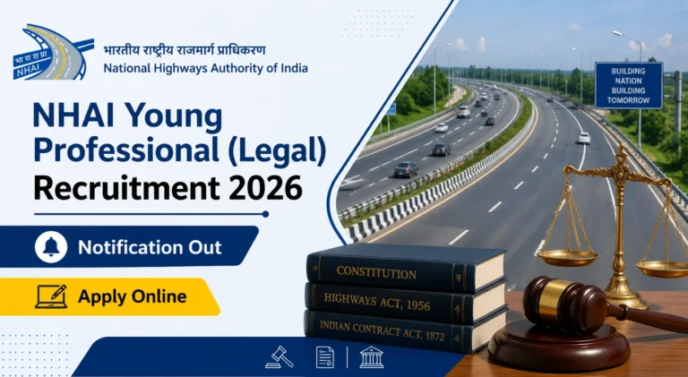 NHAI Young Professional (Legal) Recruitment 2026 - Notification Out, Apply Online 7 NHAI Young Professional (Legal) Recruitment 2026 - Notification Out, Apply Online