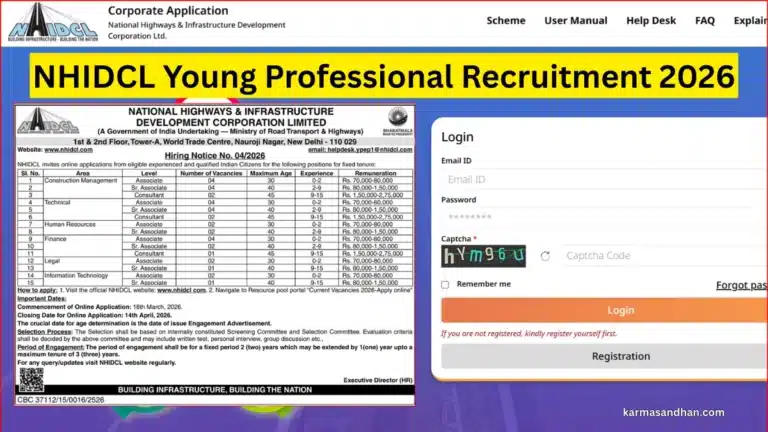 NHIDCL Young Professional Recruitment 2026, 37 Vacancies, Apply Online by 14th April 26 NHIDCL Young Professional Recruitment 2026