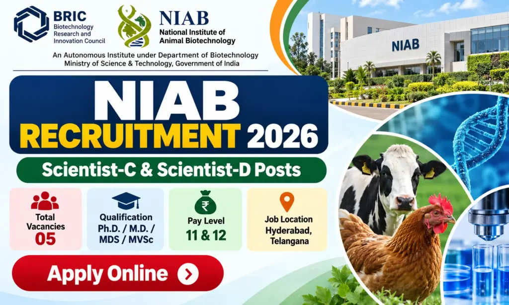 NIAB Scientist Recruitment 2026 Notification Out for Scientist C and D Posts, Apply Online 1 NIAB Recruitment 2026 Notification Out for Scientist C and D Posts, Apply Online