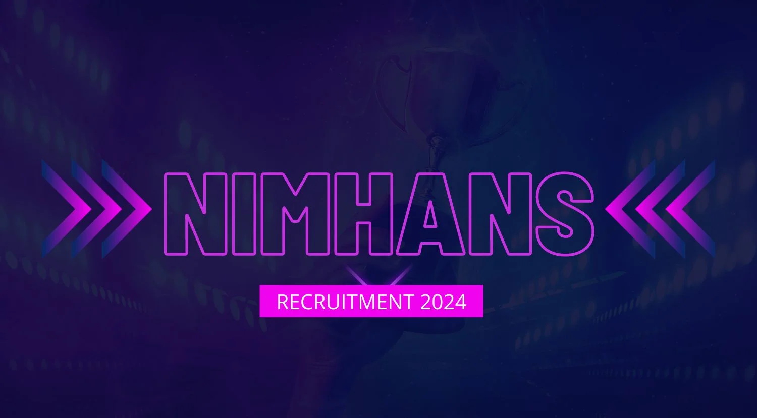 NIMHANS Senior research fellow Recruitment 2024