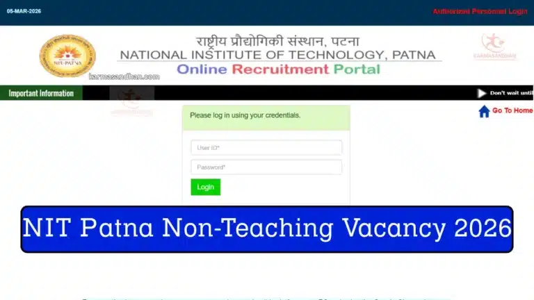 NIT Patna Non-Teaching Vacancy 2026, Apply Online for 38 Junior Assistant, Technician & More Vacancies 39 NIT Patna Non-Teaching Vacancy 2026