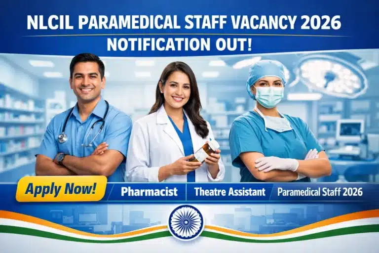 NLCIL Paramedical Staff Vacancy 2026 Notification OUT, Apply for Pharmacist, Theatre Assistant & More 27 NLCIL Paramedical Staff Vacancy 2026