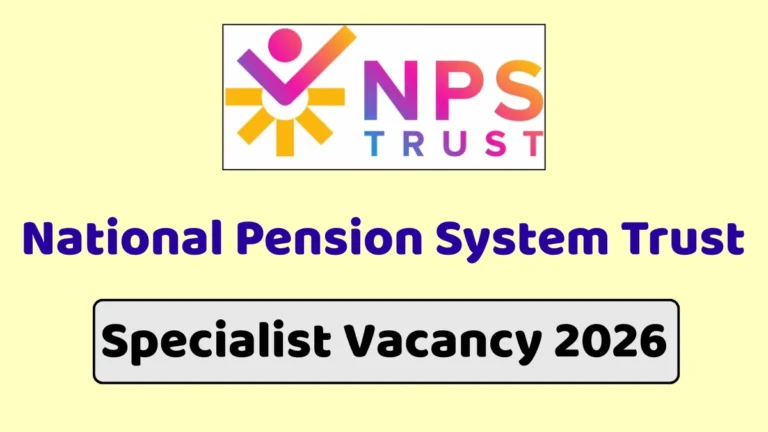 NPS Trust Specialist Vacancy 2026