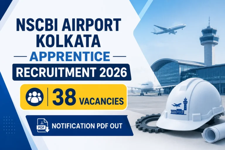NSCBI Airport Kolkata Apprentice Recruitment 2026 Notification PDF Out for 38 Vacancies 36 NSCBI Airport Kolkata Apprentice Recruitment 2026 Notification PDF Out for 38 Vacancies