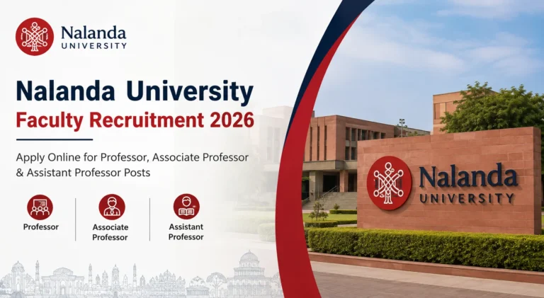 Nalanda University Faculty Recruitment 2026 – Apply Online for Professor, Associate Professor & Assistant Professor Posts 24 Nalanda University Faculty Recruitment 2026 – Apply Online for Professor, Associate Professor & Assistant Professor Posts