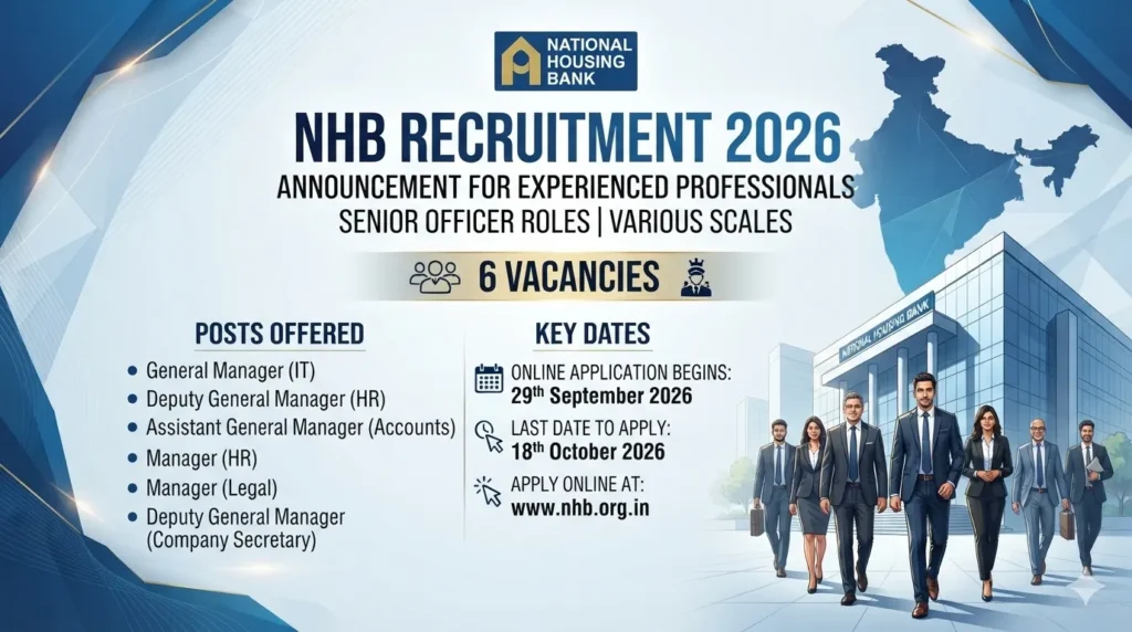 National Housing Bank Recruitment 2026 Notification Out, Apply Online for Officer Posts at nhb.org.in 1 National Housing Bank Recruitment 2026 Notification Out, Apply Online for Officer Posts at nhb.org.in