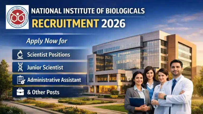 NIB Recruitment 2026, Apply for Scientist, Junior Scientist, Administrative Assistant & Other Posts 18 NIB Recruitment 2026