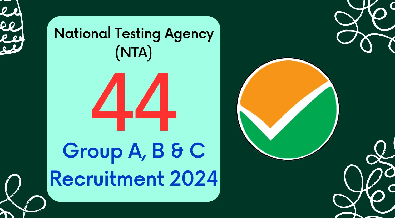National Testing Agency NTA Recruitment 2024