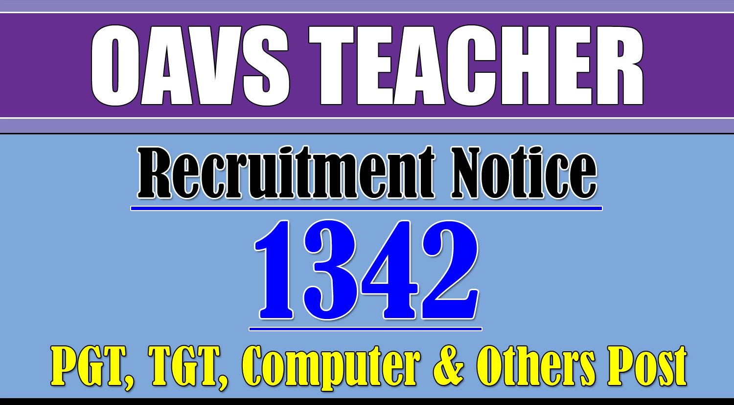 OAVS Teacher Recruitment 2024