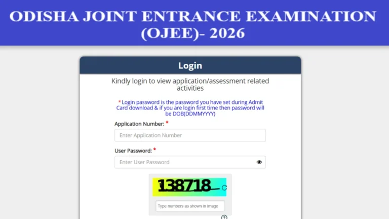 OJEE 2026 Score Card OUT, Rank Card Download Link Active @ojee.nic.in 33 OJEE 2026 Score Card OUT, Rank Card Download Link Active @ojee.nic.in
