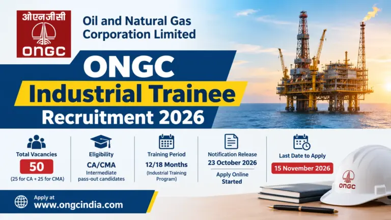 ONGC Industrial Trainee Recruitment 2026 Notification Out for 50 Posts, Apply Online 3 ONGC Industrial Trainee Recruitment 2026