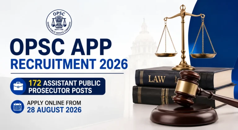 OPSC APP Recruitment 2026 Notification Out For 172 Assistant Public Prosecutor Posts, Apply Online From 28 August 34 OPSC APP Recruitment 2026 Notification Out For 172 Assistant Public Prosecutor Posts, Apply Online From 28 August
