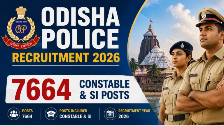 Odisha Police Recruitment 2026 for 7664 Constable & SI Posts Approved, Notification Soon 12 Odisha Police Recruitment 2026