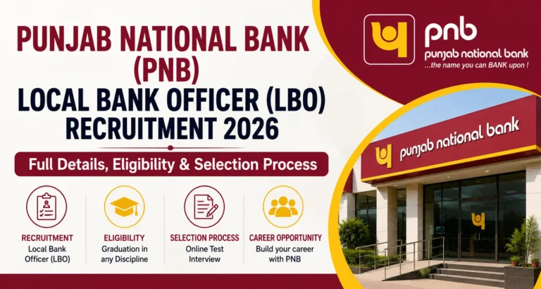 Punjab National Bank PNB LBO Recruitment 2026 Notification Out for 545 Vacancies, Online Form, Eligibility 33 PNB LBO Recruitment 2026 Notification Out for 545 Vacancies, Online Form, Eligibility