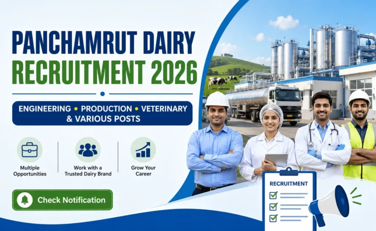 Panchamrut Dairy Recruitment 2026 Out for Engineering, Production, Veterinary & Various Posts, Check Notification 22 Panchamrut Dairy Recruitment 2026 Out for Engineering, Production, Veterinary & Various Posts, Check Notification