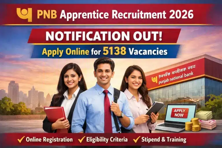 PNB Apprentice Recruitment 2026 for 5138 Vacancies, Admit Card, Result 33 PNB Apprentice Recruitment 2026