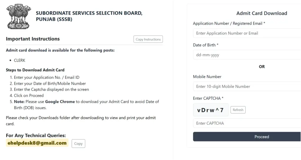 Punjab PSSSB Clerk Admit Card 2026 Out; Download Clerk Hall Ticket Link Active 1 Punjab PSSSB Clerk Admit Card 2026 Out; Download Clerk Hall Ticket Link Active