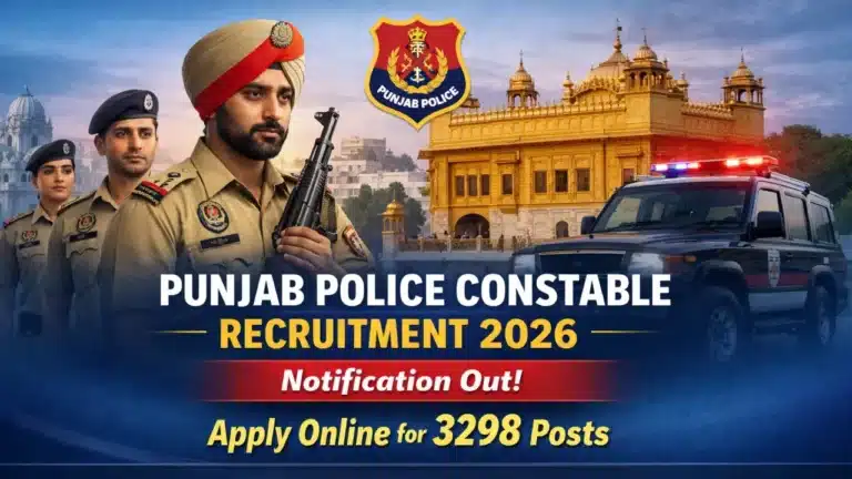 Punjab Police Constable Recruitment 2026 Notification Out for 3298 Posts, Check Eligibility, Selection Process 37 Punjab Police Constable Recruitment 2026