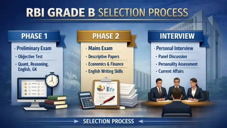 RBI Grade B Selection Process 2026: Phase 1, Phase 2 & Interview Pattern