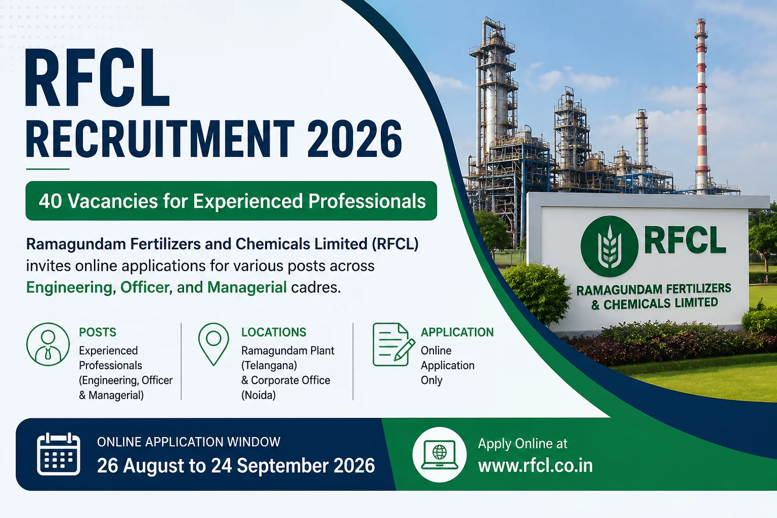 Rfcl RFCL Recruitment 2026 Notification Out For Engineer, Officer, Assistant ...