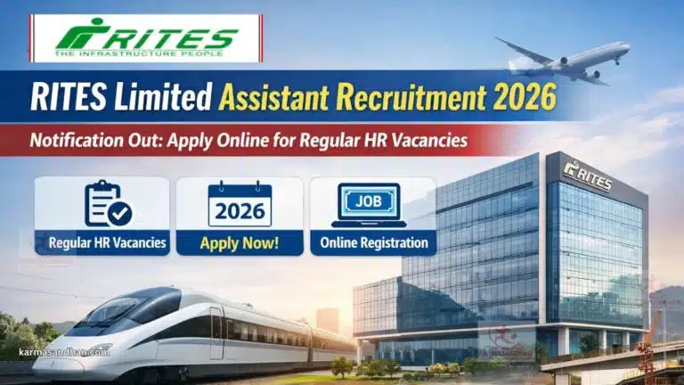 RITES Limited Assistant Recruitment 2026 Notification Out; Any Graduate Can Apply Online 26 RITES Limited Assistant Recruitment 2026