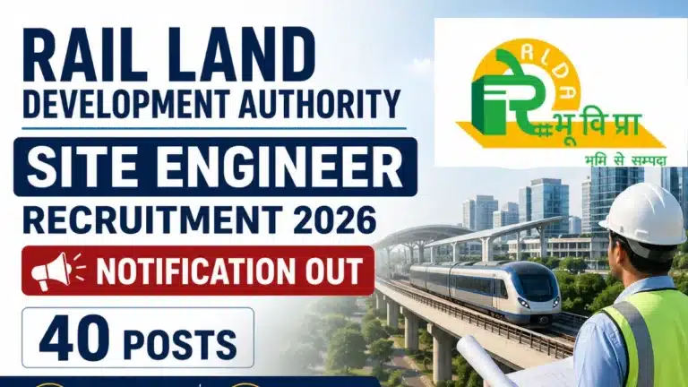 RLDA Site Engineer Recruitment 2026 Notification Out for 40 Posts, Apply Begins & Check Eligibility 36 RLDA Site Engineer Recruitment 2026