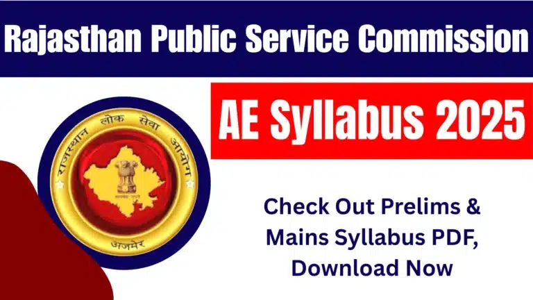 RPSC AE Syllabus 2025: Check Out Prelims & Mains Syllabus PDF, Download Now 10 RPSC AE Syllabus 2025