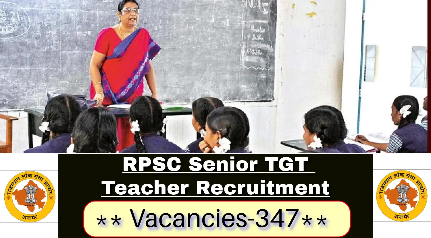 RPSC Senior Teacher Recruitment 2024 for 347 Vacancies